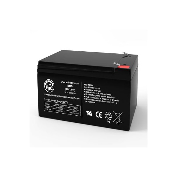 Battery Clerk AJC Batterymart SLA-HR1251W-F2 Sealed Lead Acid Replacement Battery 12Ah, 12V, F2 AJC-D12S-V-0-191577 - main